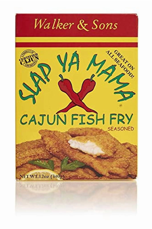 (2 Pack) Louisiana Style Cajun Fish Fry, 12 Oz Box, Shelf-Stable Seasoned Seafood Breading Mix