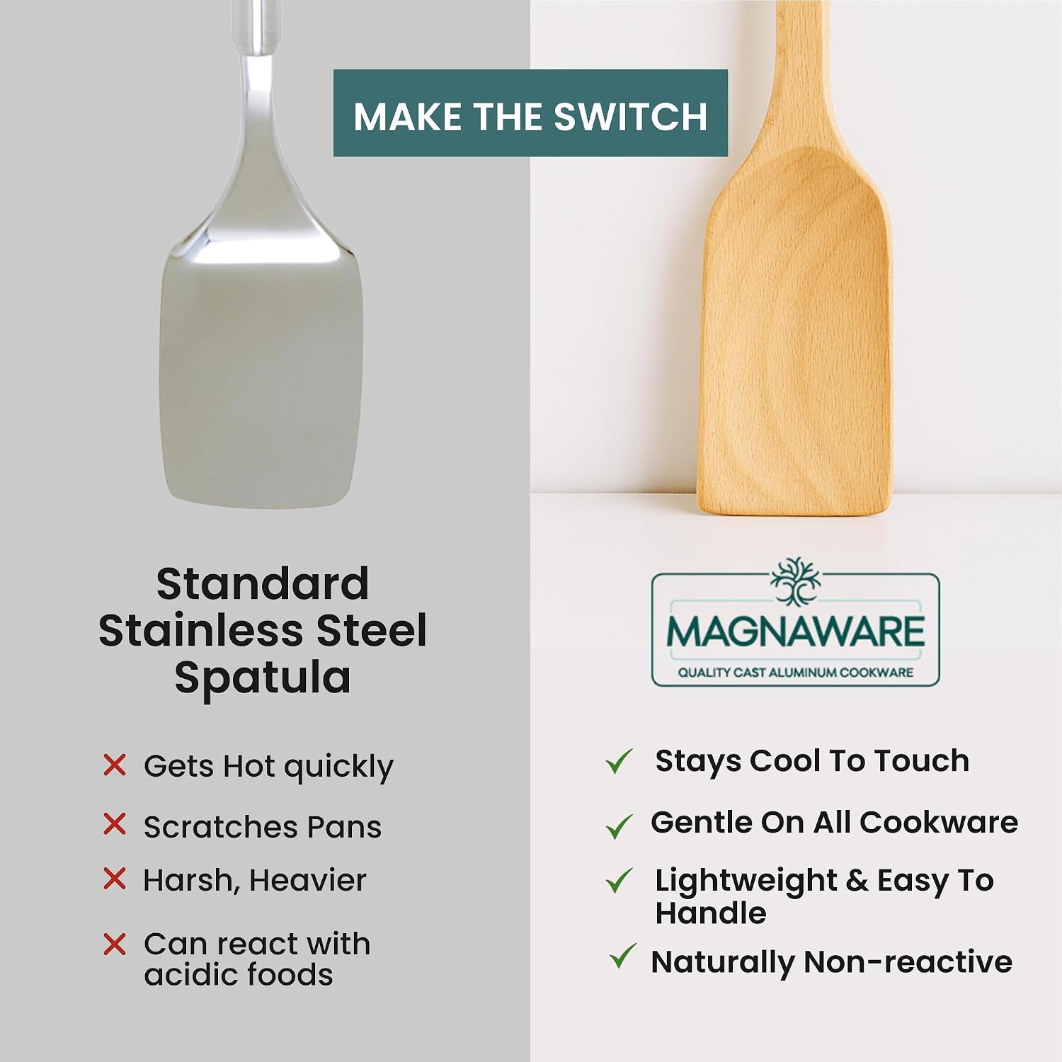 Extra Long Wooden Spatula - 18-Inch Heavy Duty Stir Paddle for Cooking in Big Pots - Big Cooking Spoon for Cajun, Brewing, Grill, Mixing, Stirring - Solid Natural Hard Wood Large Spatula