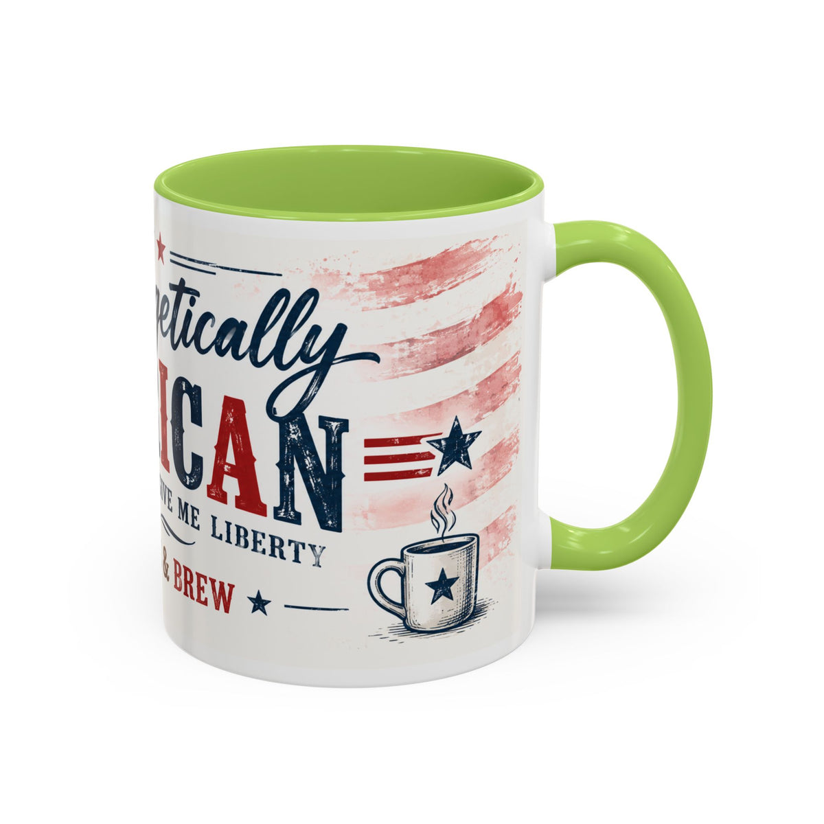 Unapologetically American Coffee Mug - Red, White & Brew 11/15oz