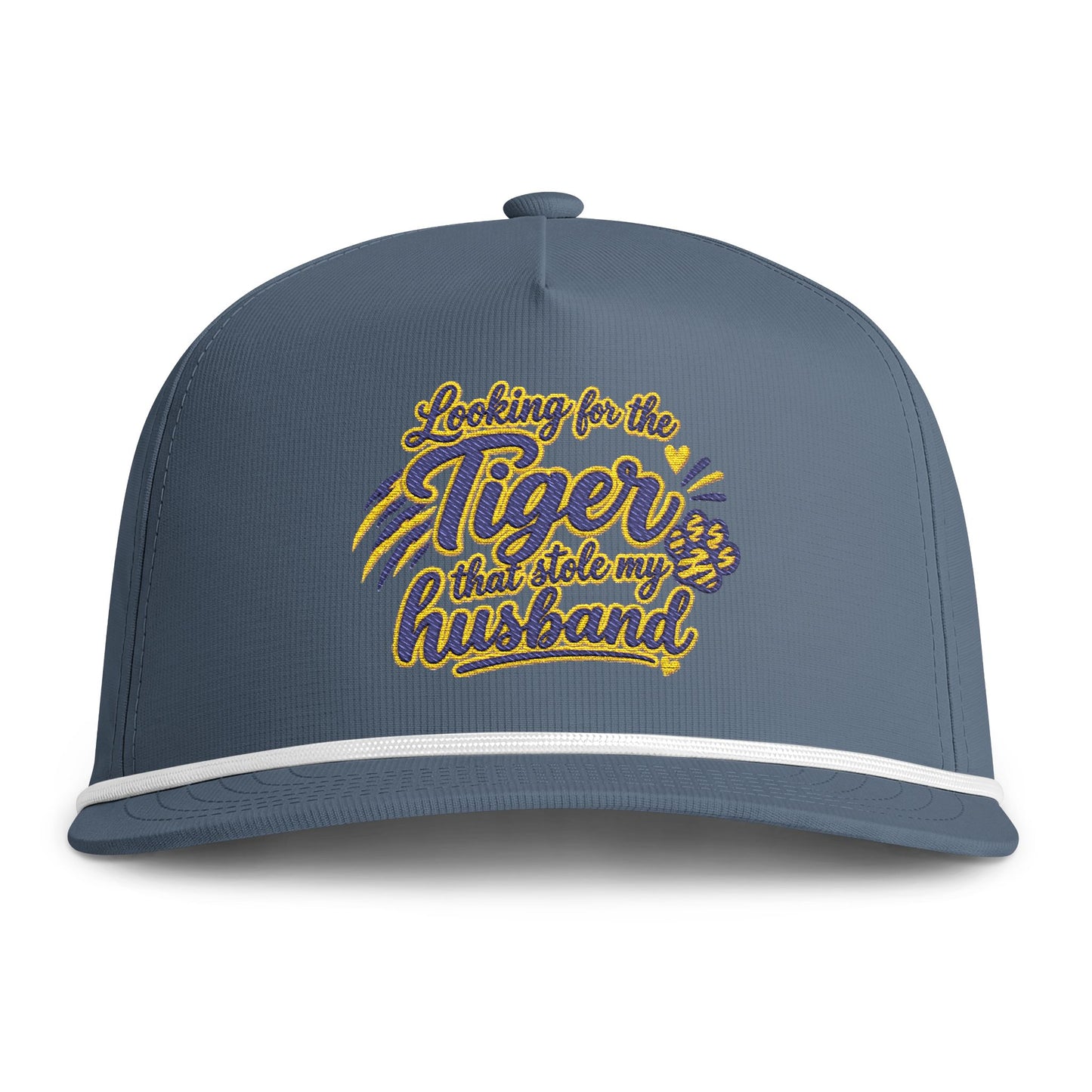 Embroidered 'Looking for the Tiger That Stole My Husband' Rope Cap