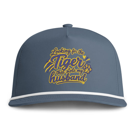 Embroidered 'Looking for the Tiger That Stole My Husband' Rope Cap
