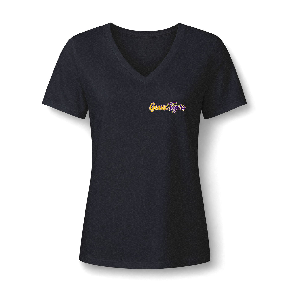 Copy of Women's V-Neck Team Tee — 'Grove Tigers' Script Chest Logo