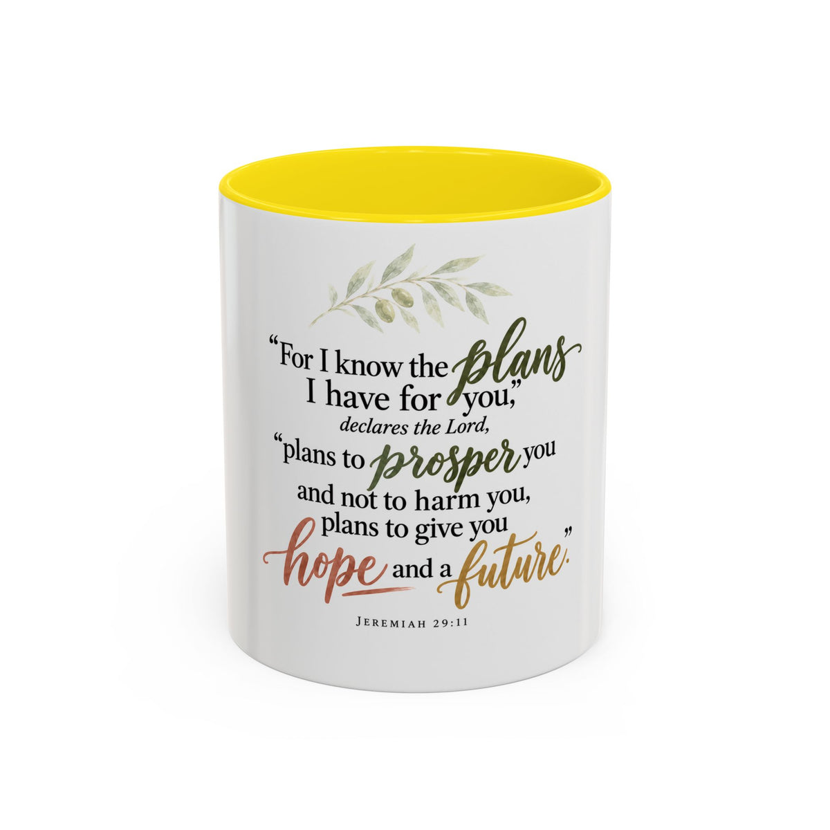 Jeremiah 29:11 Inspirational Coffee Mug — Hope and Future Christian Gift (11/15oz)