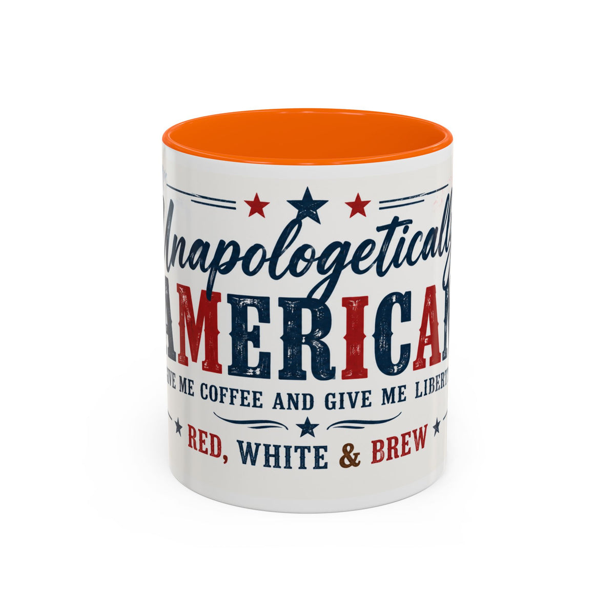 Unapologetically American Coffee Mug - Red, White & Brew 11/15oz