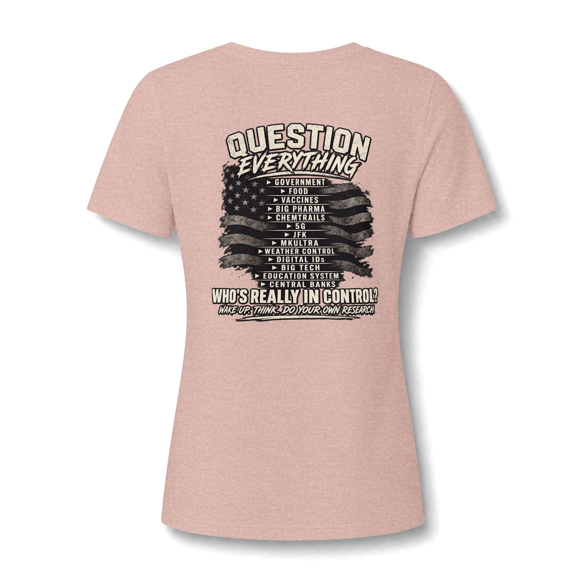 Women's Question Everything V neck shirt