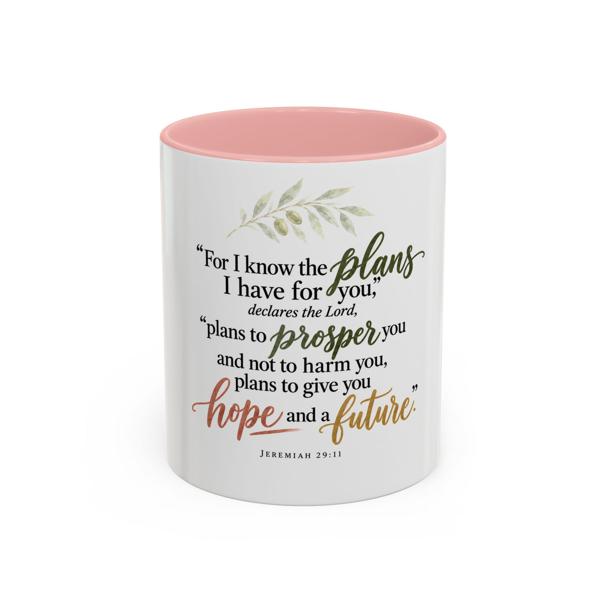 Jeremiah 29:11 Inspirational Coffee Mug — Hope and Future Christian Gift (11/15oz)