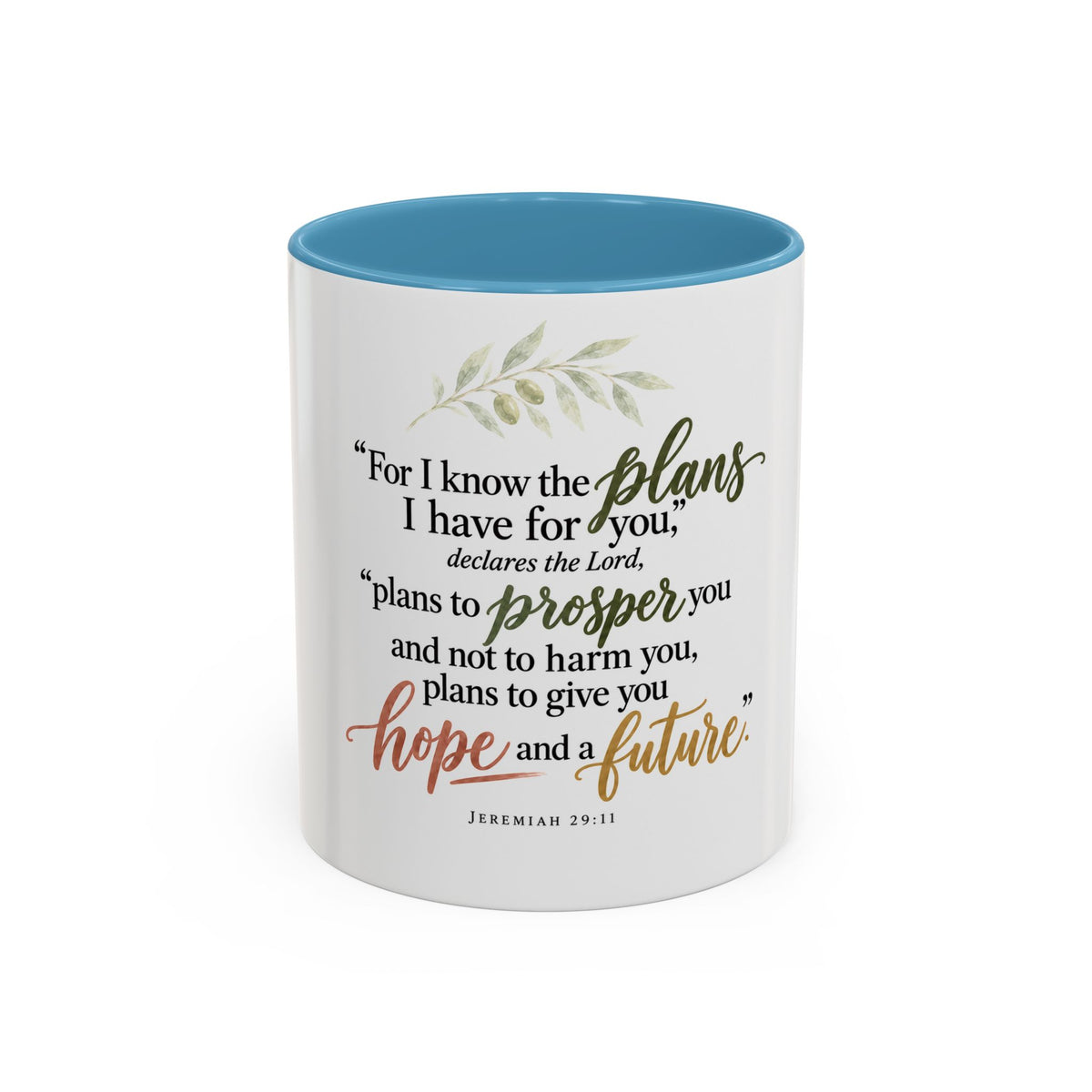 Jeremiah 29:11 Inspirational Coffee Mug — Hope and Future Christian Gift (11/15oz)
