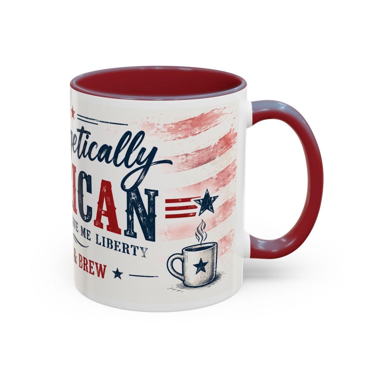 Unapologetically American Coffee Mug - Red, White & Brew 11/15oz