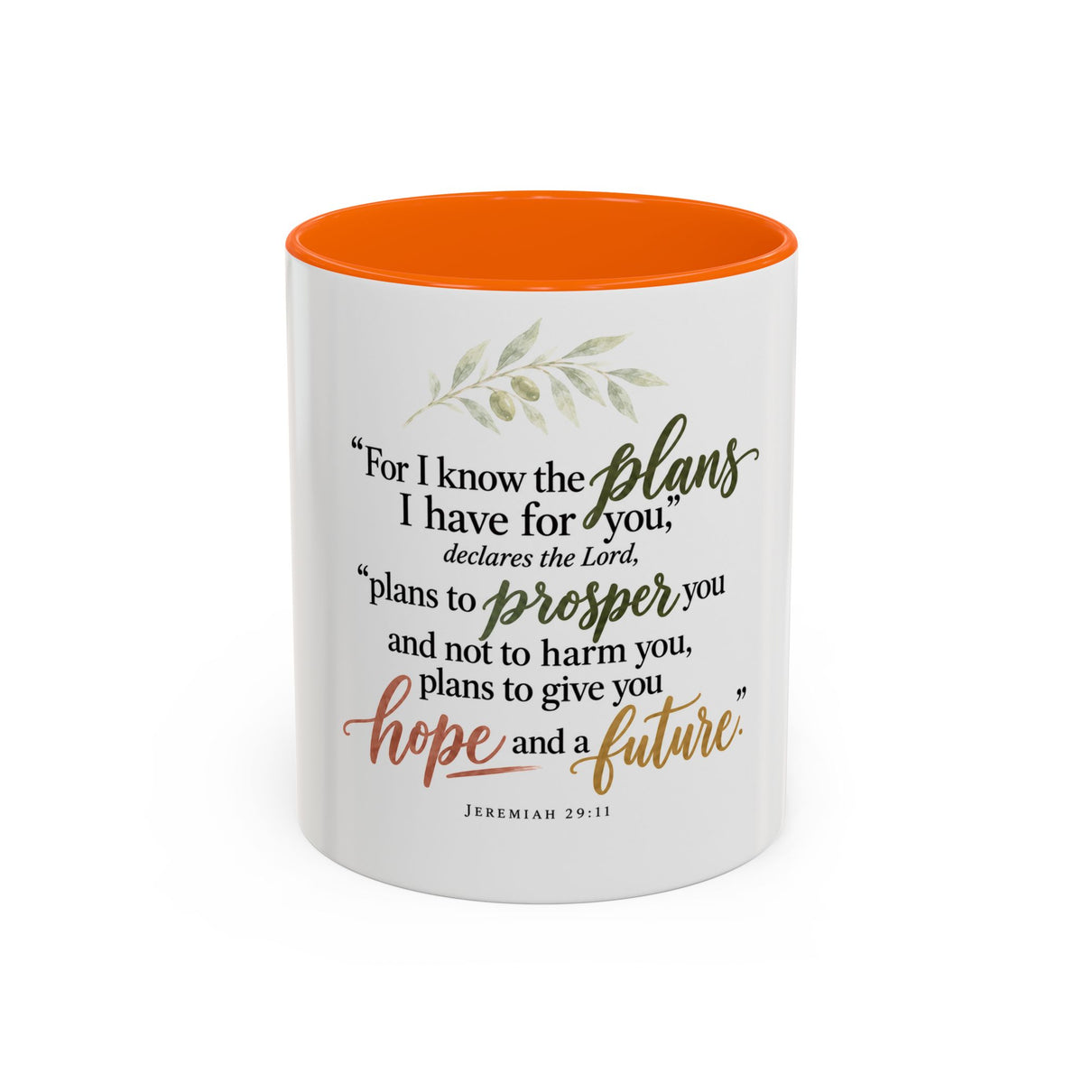 Jeremiah 29:11 Inspirational Coffee Mug — Hope and Future Christian Gift (11/15oz)