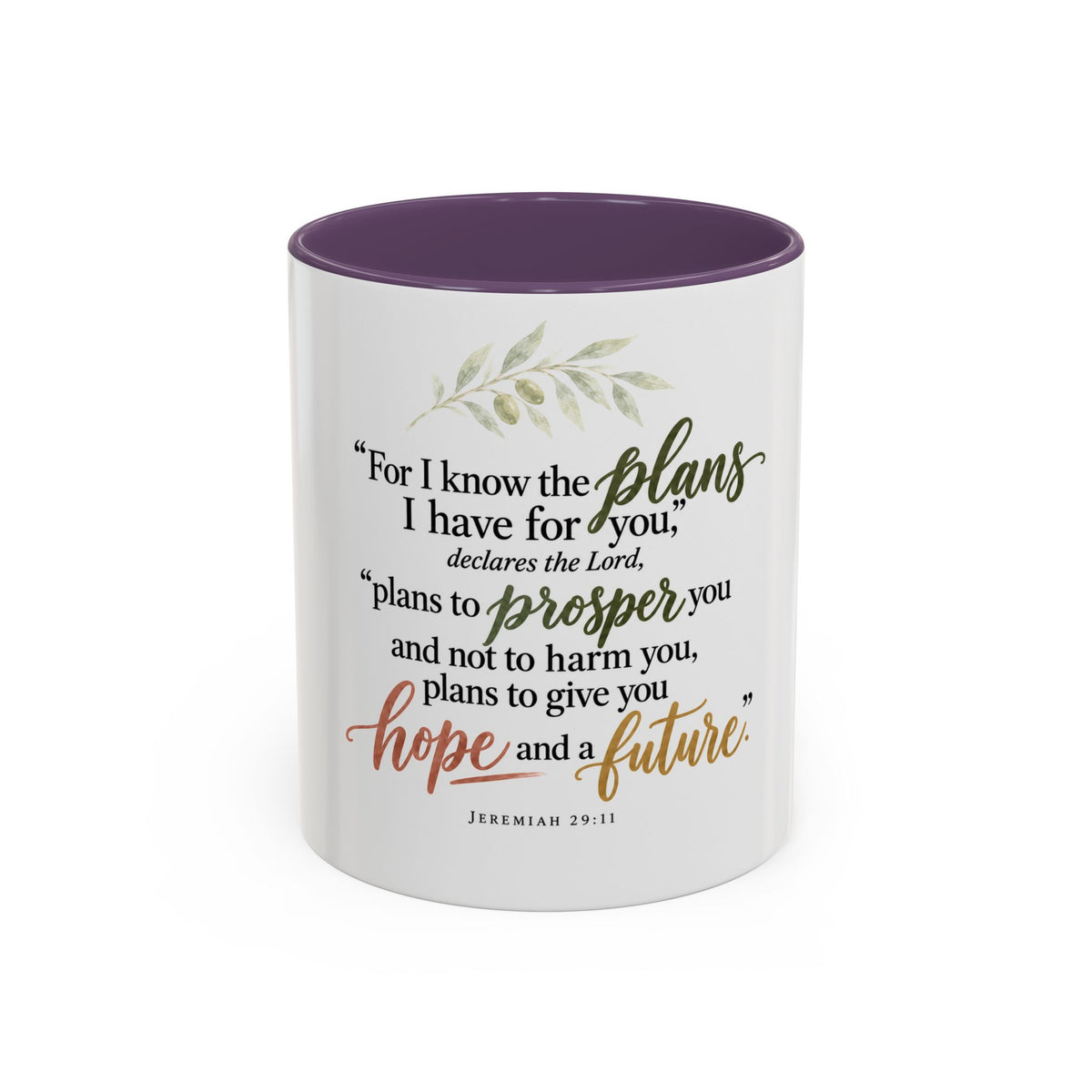 Jeremiah 29:11 Inspirational Coffee Mug — Hope and Future Christian Gift (11/15oz)