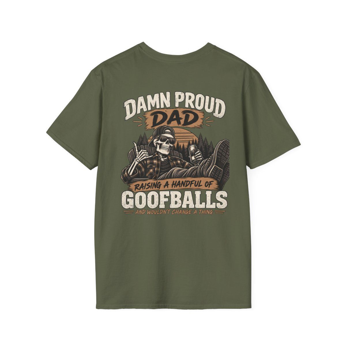 Damn Proud Dad Club T-Shirt — Fishing Nature Graphic Tee for Proud Fathers