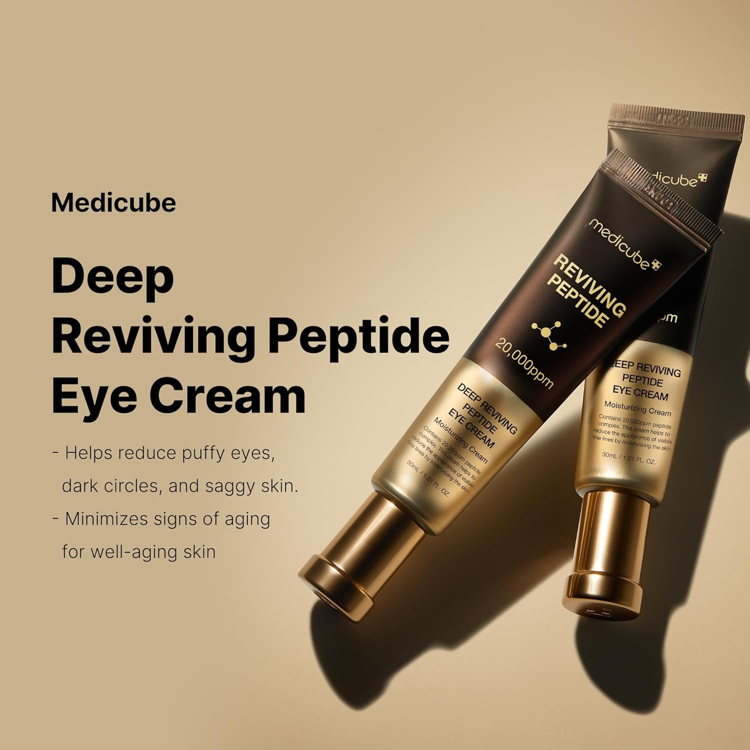 Eye Serum Duo for Firmer-Looking Skin: PDRN Peptide Serum and Deep Reviving Peptide Eye Cream | Korean Skincare, Gifts for Women, Skin Care Set