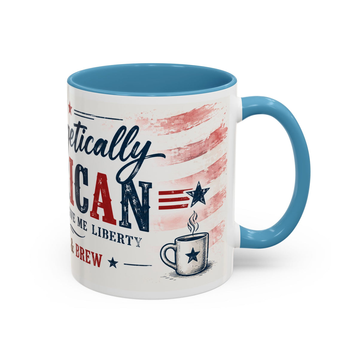 Unapologetically American Coffee Mug - Red, White & Brew 11/15oz