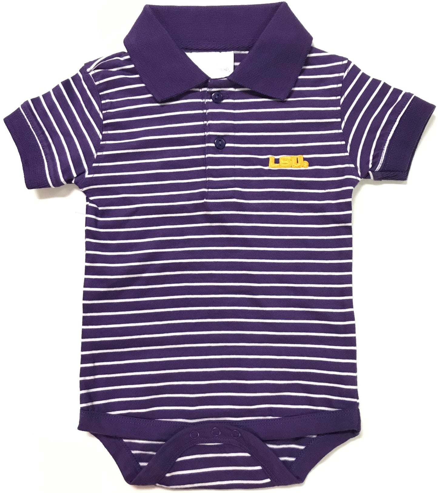 Louisiana State Jersey Stripe Golf Creeper