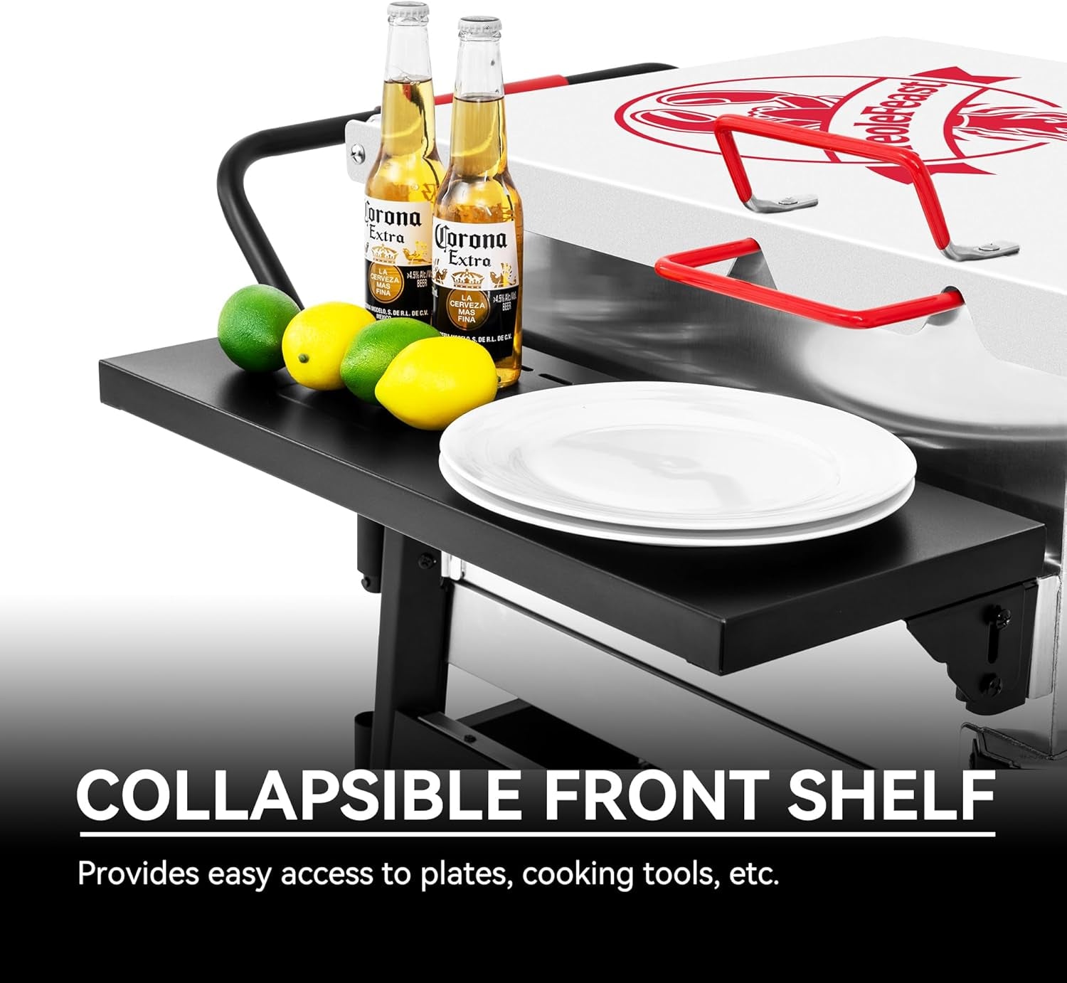 CFB1001A 90 QT Crawfish Boiler, Outdoor Single Sack Propane Gas Cooker with Folding Cylinder Mounting Bracket and Stirring Paddle for Seafood & Crawfish Season, Black
