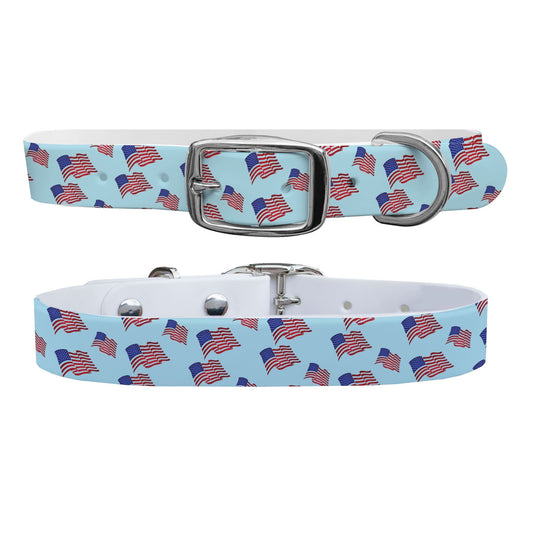 The Red White and Blue Dog Collar