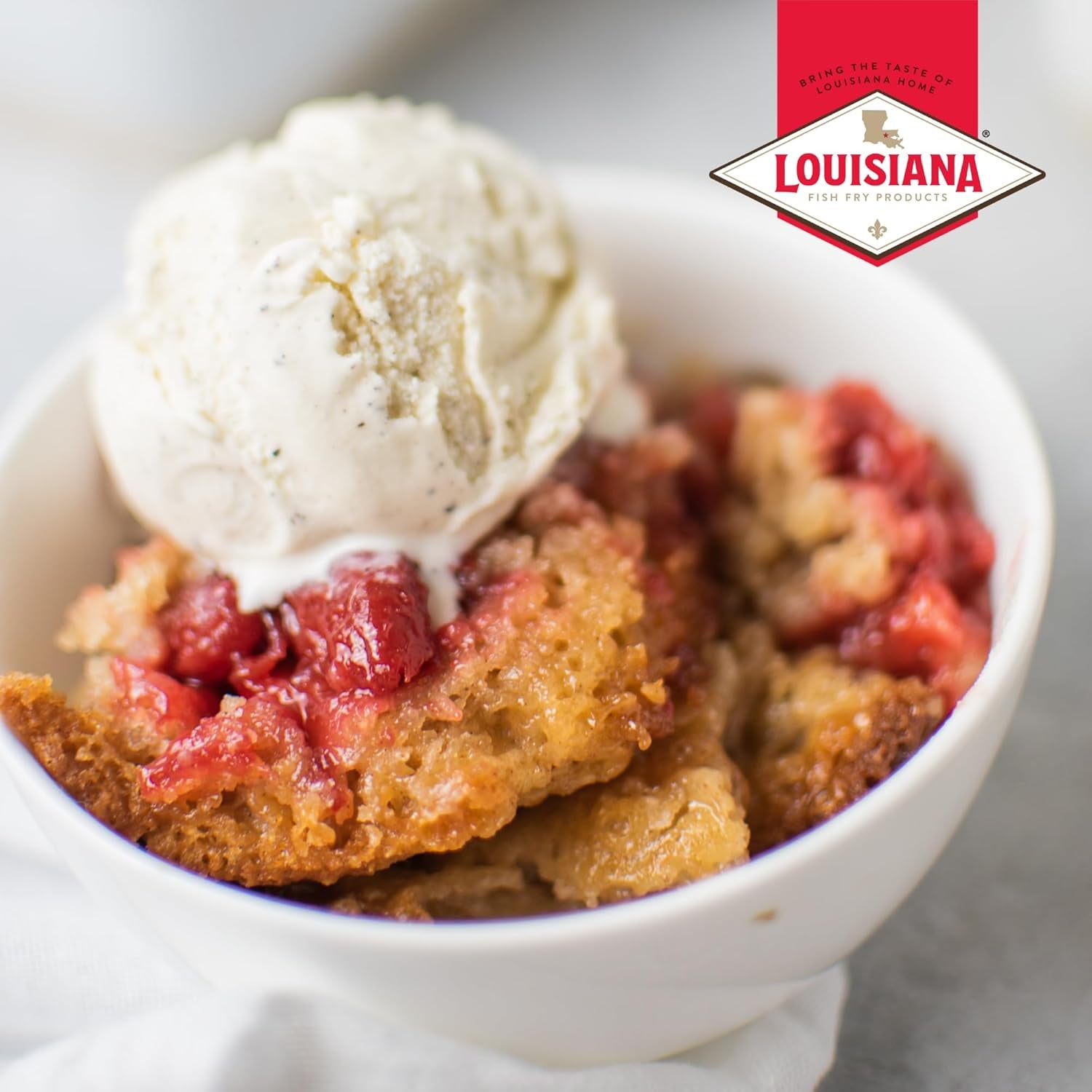 Cobbler Mix 10.58 Oz. (Pack of 2) - Homemade Dessert in Minutes - Just Add Your Favorite Fruit - Apple, Peach, Berry and More by Louisiana Fish Fry