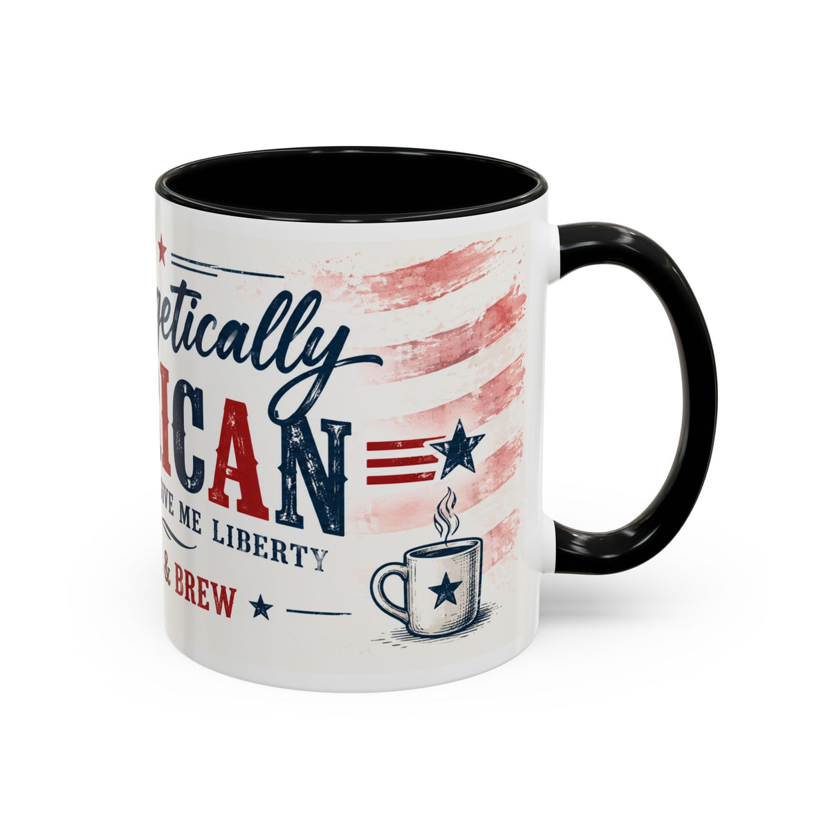 Unapologetically American Coffee Mug - Red, White & Brew 11/15oz