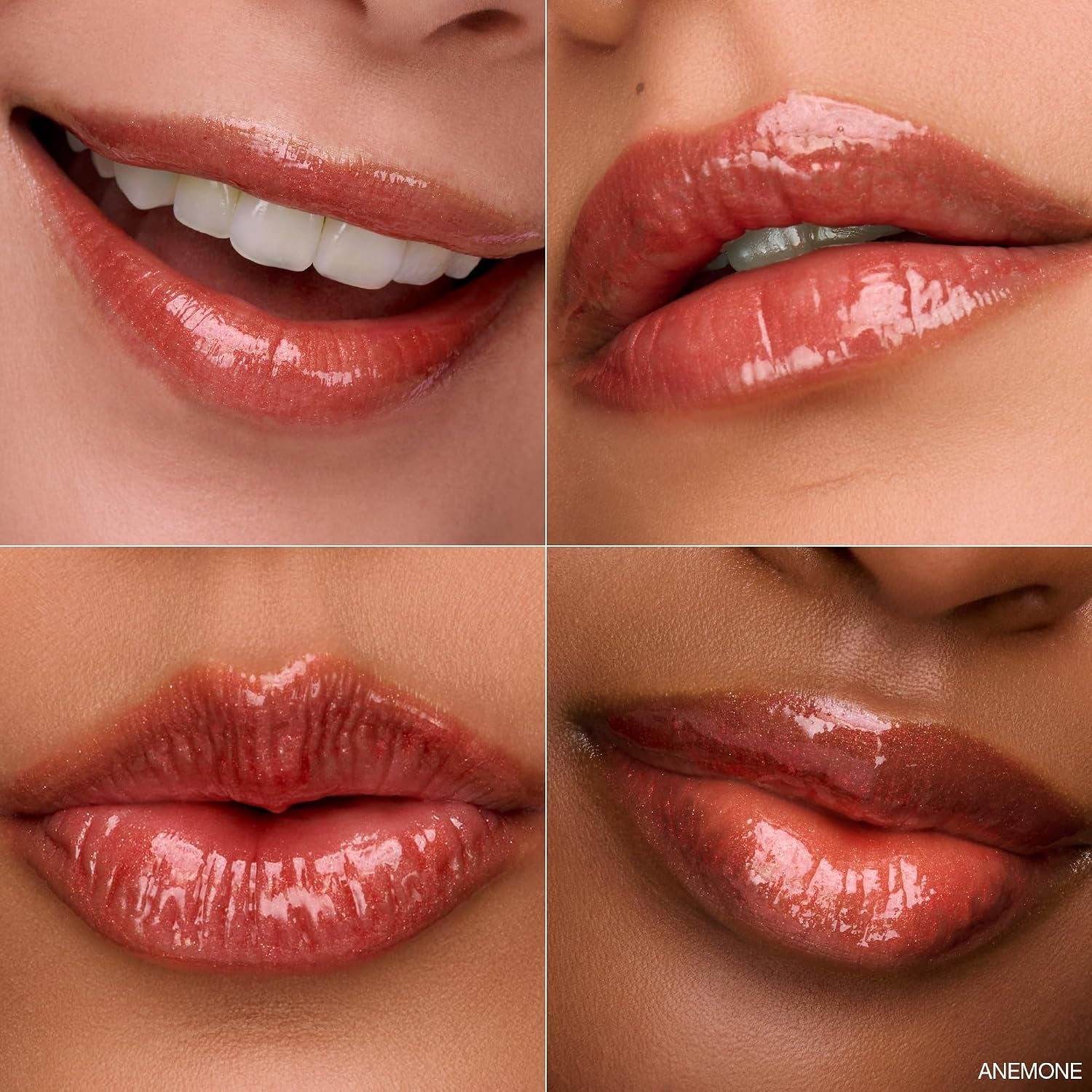 Glimmer Lip Gloss Trio - Limited Edition Holiday Makeup Gift Set - Includes Anemone, Poppy & Freesia - Certified Organic Lip Gloss for Women