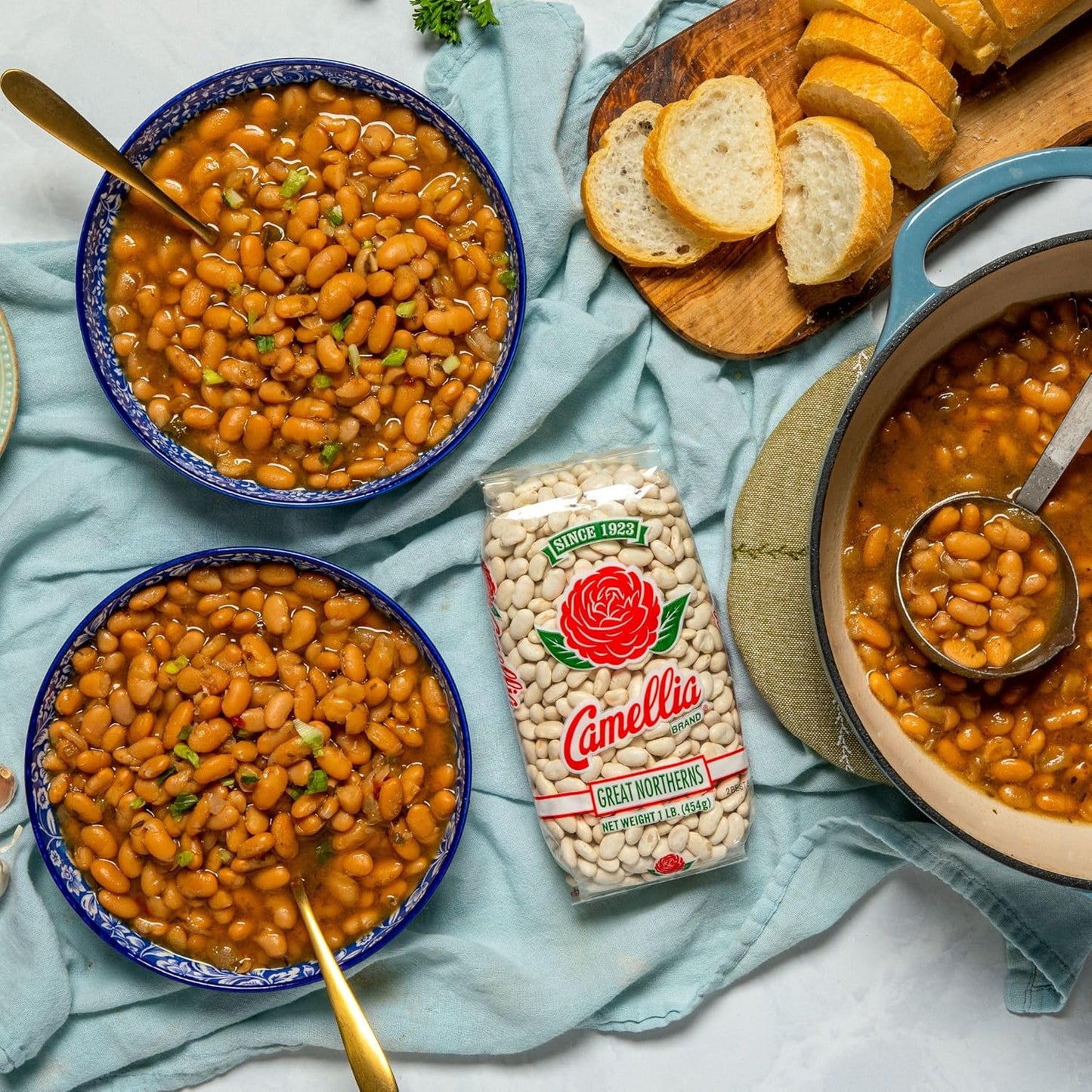 Dried Great Northern Beans – Premium White Beans for Soups, Stews, Casseroles & Side Dishes – Non-Gmo, Gluten-Free, High Protein, Vegan & Vegetarian Friendly, 1 Pound (Pack of 2)