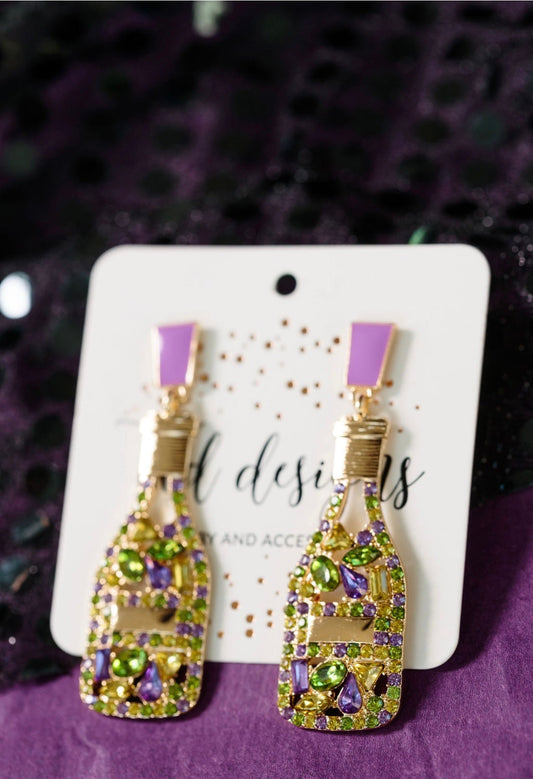Mardi Gras Champagne Bottles