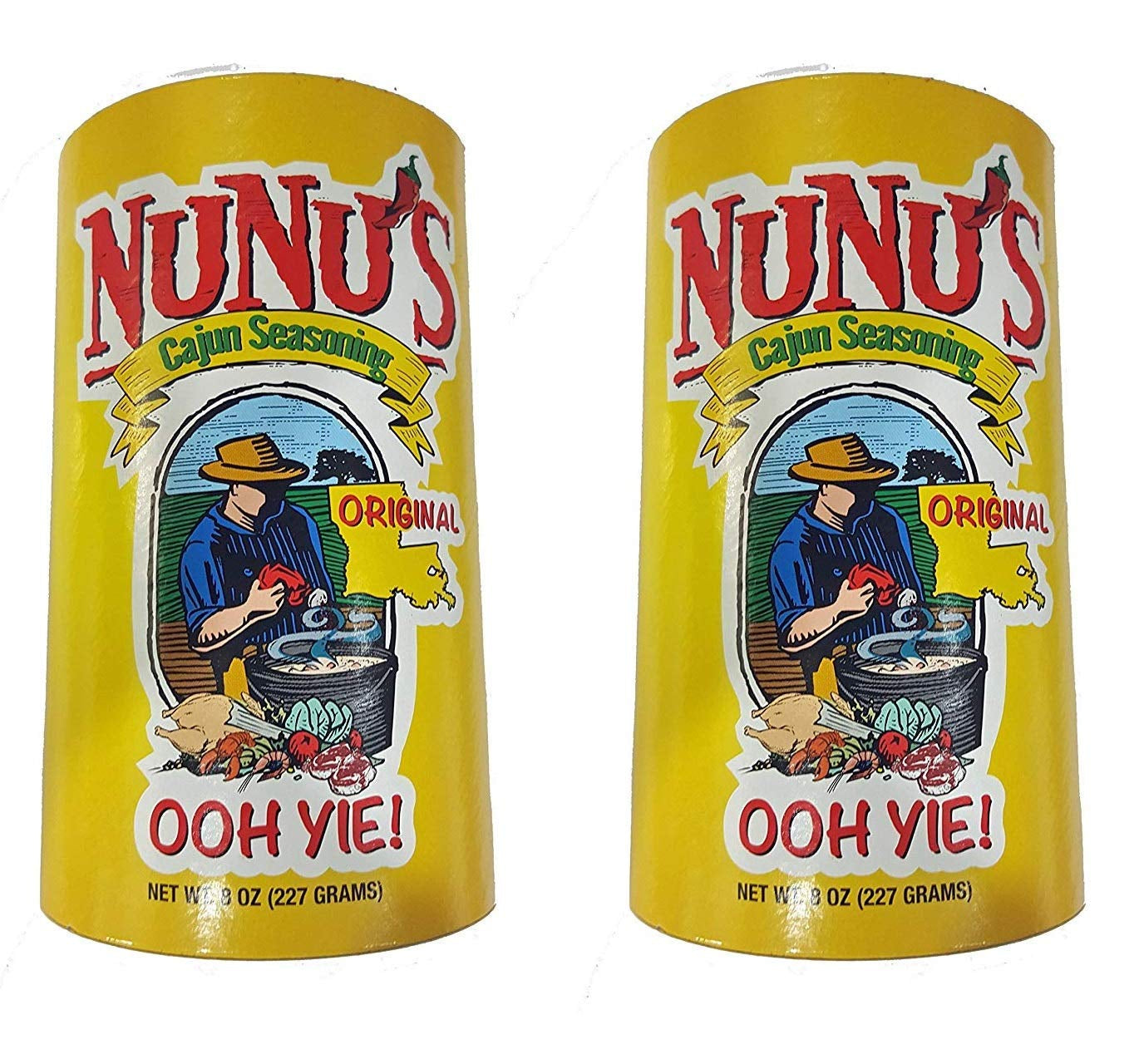 Original All Purpose Cajun Seasoning, 8 Ounce Shaker (Pack of 2)