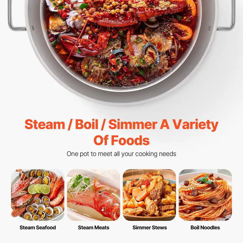 80 Qt. Seafood Boiling Kit with Strainer, Outdoor Seafood Boil Pot and Fryer, Cooking Set for Crab Crawfish Boiling