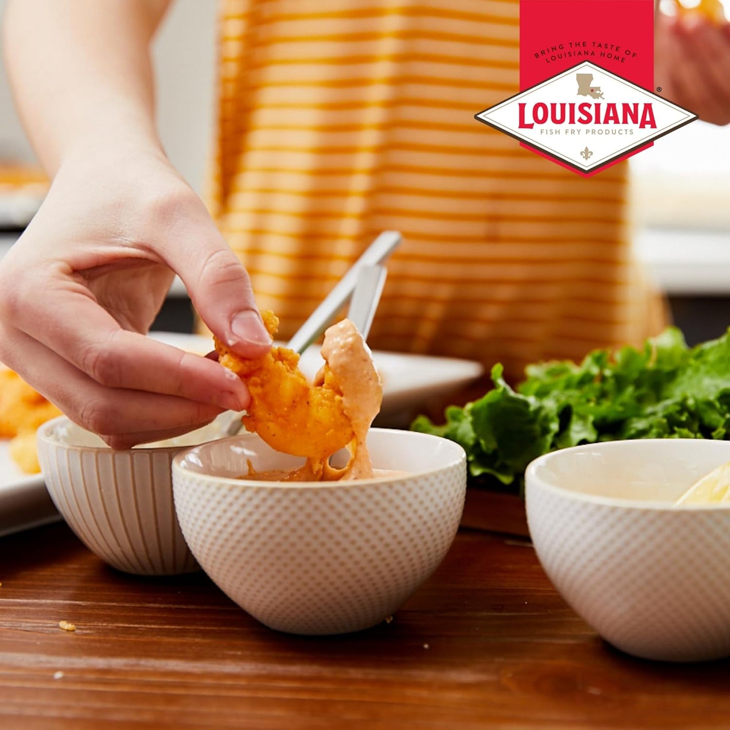 Remoulade Sauce - 10.5 Oz Bottle, Authentic Louisiana Creole Dressing with Horseradish Spices for Shrimp Crab Cakes Salads, Creamy Tangy Flavor, Perfect for Seafood Dips by Louisiana Fish Fry