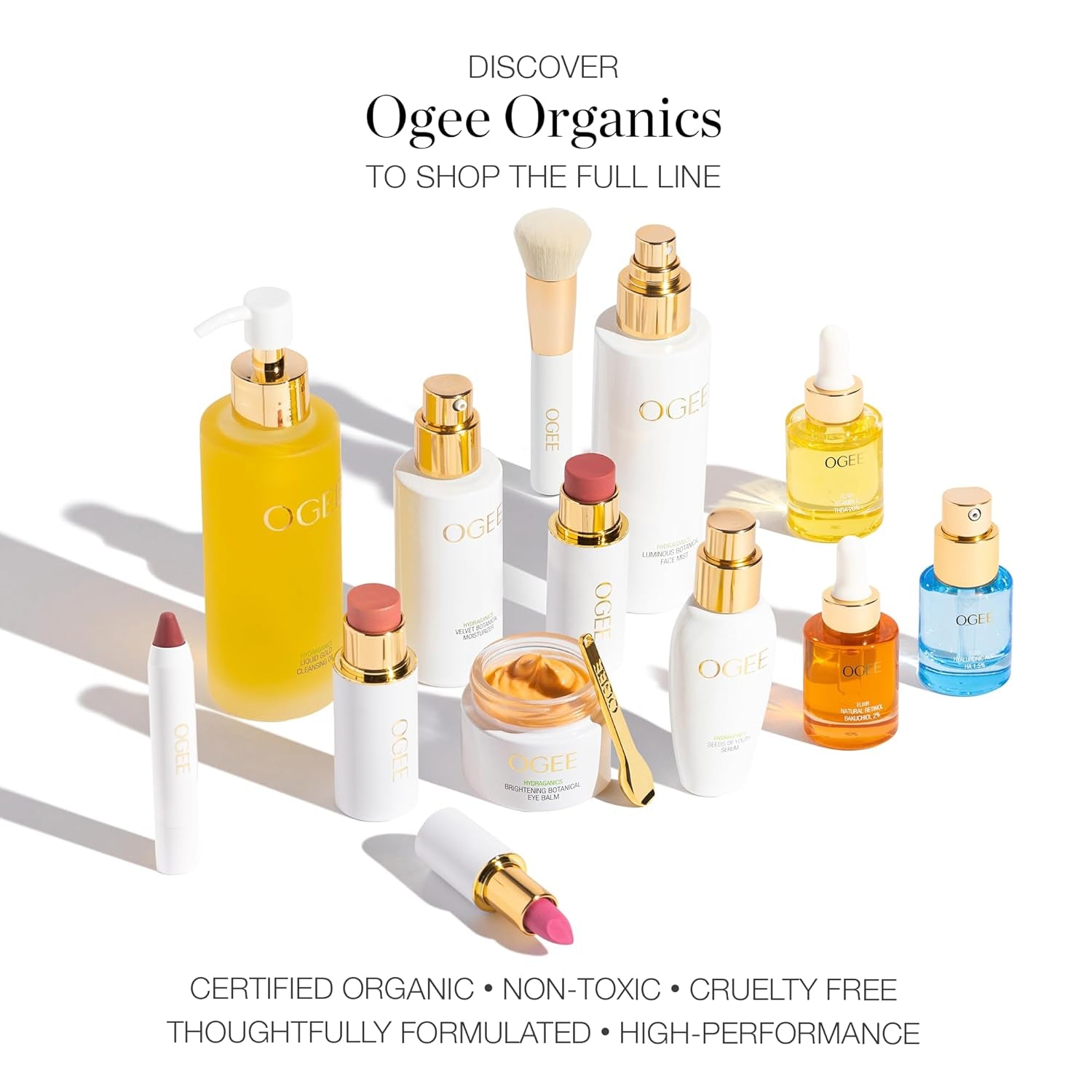 Volumizing Mascara & Radiant Face Stick Trio Virtual Bundle - Organic Mascara with Contour Makeup Collection