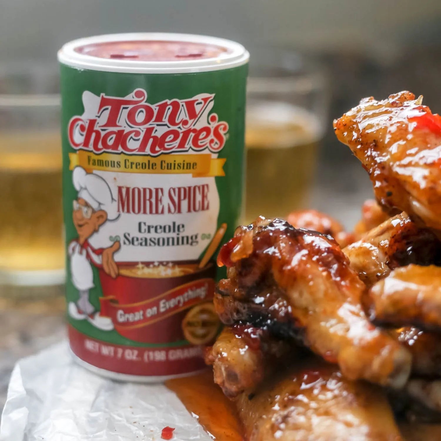 (4 Pack) Tony Chachere’S, Seasoning, Cajun, More Spice, 7 Oz