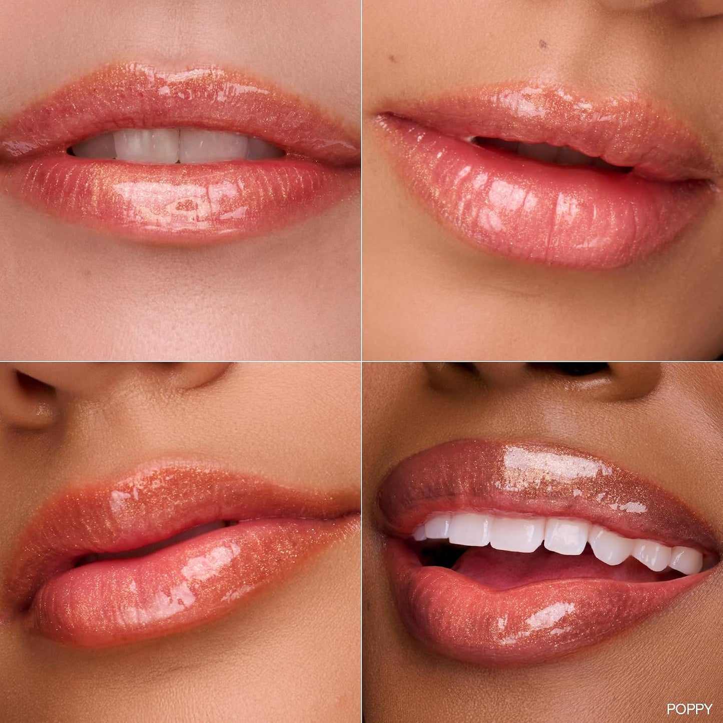 Glimmer Lip Gloss Trio - Limited Edition Holiday Makeup Gift Set - Includes Anemone, Poppy & Freesia - Certified Organic Lip Gloss for Women