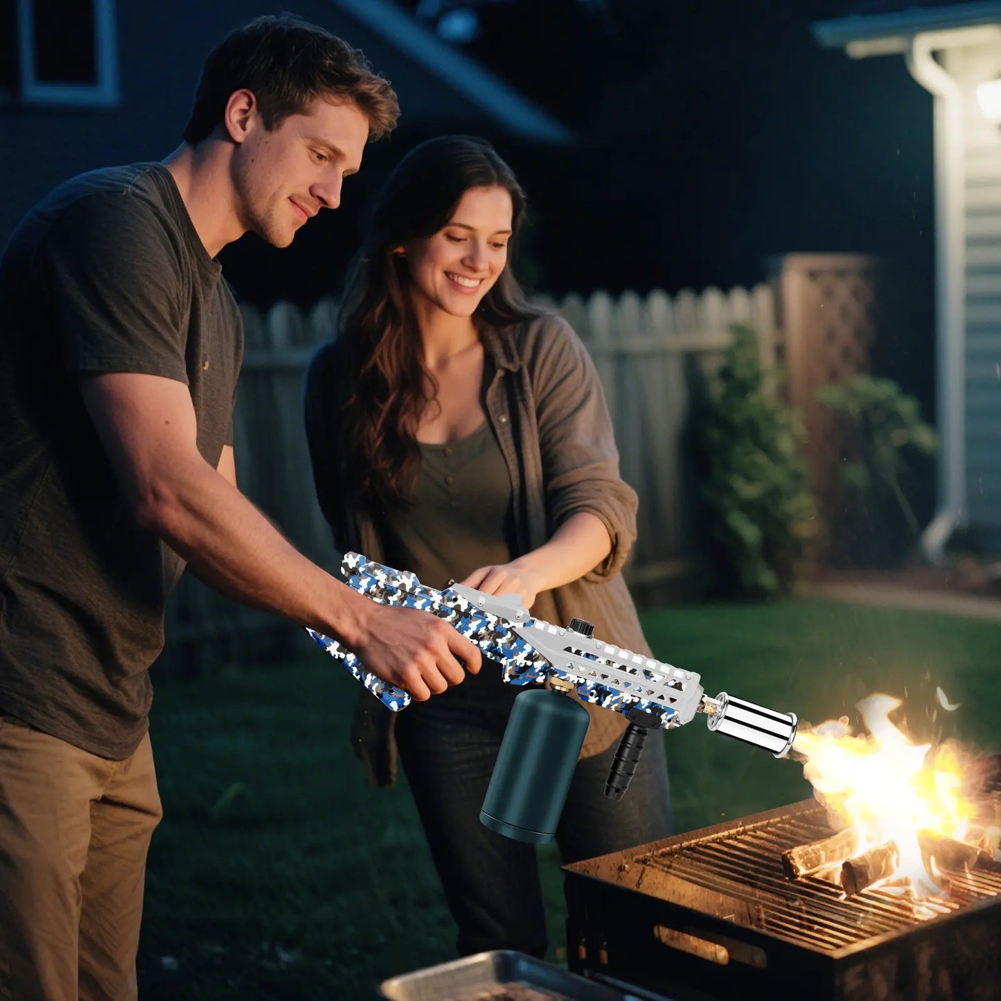 【Fathersdaygift】Artflamm Powerful Propane Torch , Multi-Use Torch with Adjustable Flame, Blow Torch for Campfire, Fire Pit Starter, Fun Gift (Propane Tank Not Included) Fathersdaygift