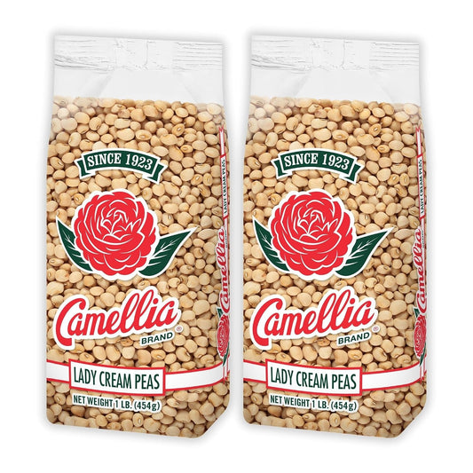 Dried Lady Cream Peas – Premium Creamy Southern Peas for Traditional Southern Dishes, Succotash, Soups, Stews, Salads, and Vegetarian Meals – Non-Gmo, Gluten-Free, High Protein, 1 Pound (Pack of 2)