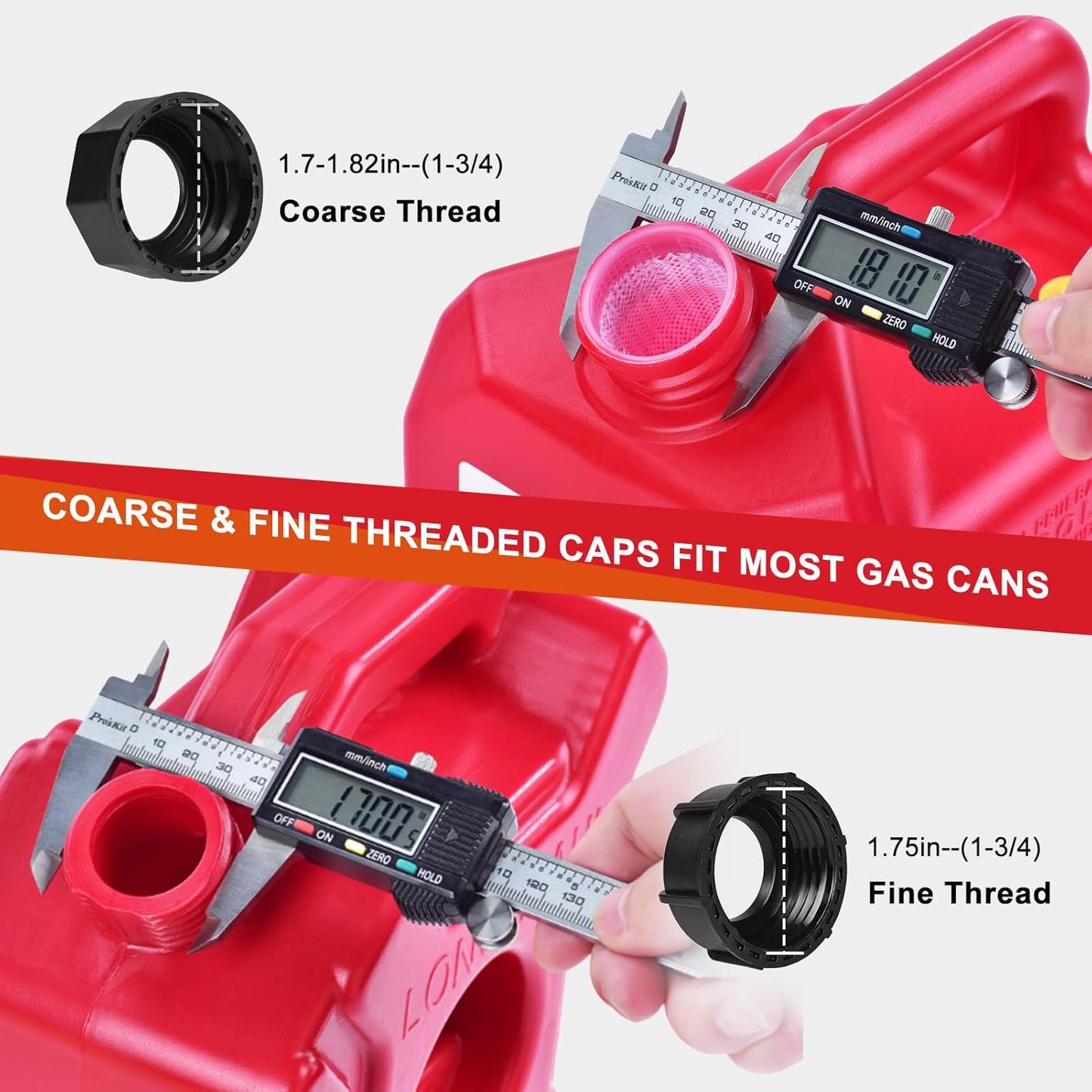 Gas Can Spout Replacement, Replacement Gas Can Spout. Gas Can Nozzle (2 Kit-Whit