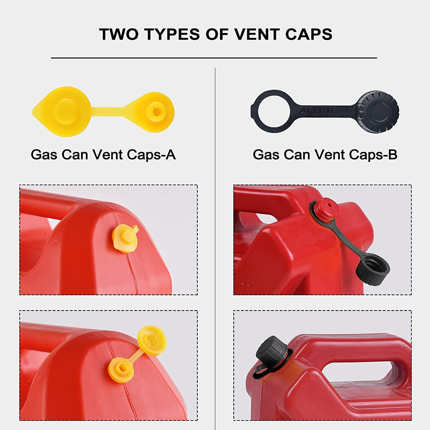 Gas Can Spout Replacement, Replacement Gas Can Spout. Gas Can Nozzle (2 Kit-Whit