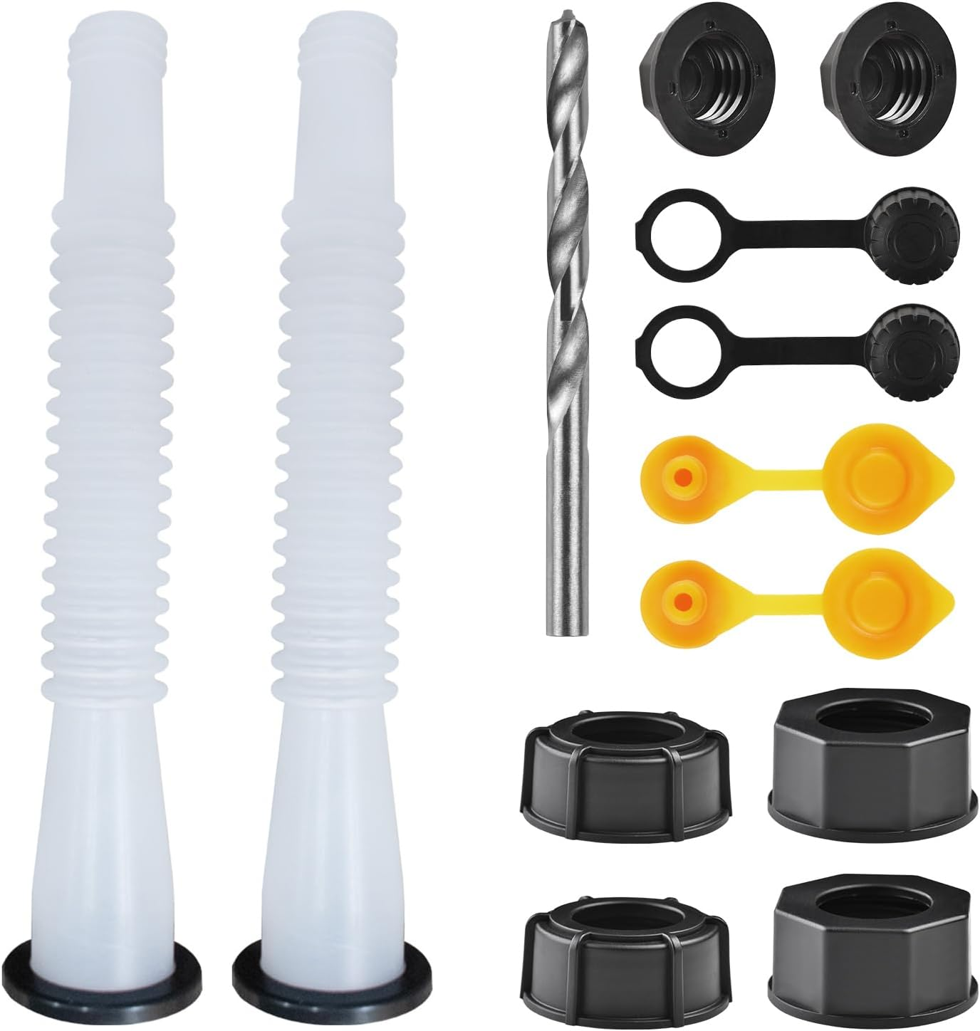 Gas Can Spout Replacement, Replacement Gas Can Spout. Gas Can Nozzle (2 Kit-Whit